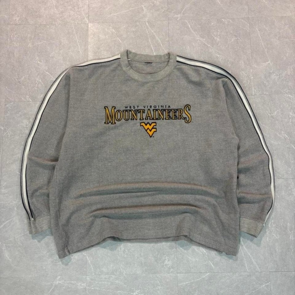 1990's starter West Virginia‎ Mountaineers grey crewneck sweatshirt #college